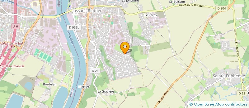 localisation de l'entreprise SCI SEMCOT  JASSANS-RIOTTIER