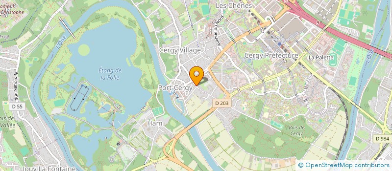 localisation de l'entreprise SCI SEMELE FOCH  CERGY