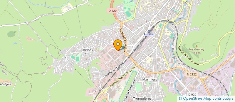 localisation de l'entreprise SCI SEMI à AURILLAC