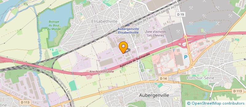 localisation de l'entreprise SCI SEMI  AUBERGENVILLE