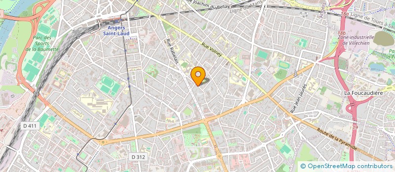 localisation de l'entreprise SCI SEMI à ANGERS
