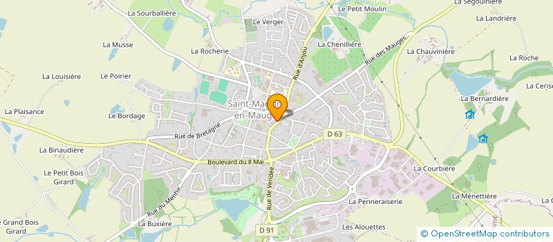 localisation de l'entreprise SCI SEMICE à SEVREMOINE