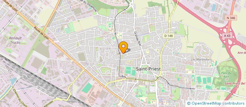 localisation de l'entreprise SCI SEMIFRAL  SAINT-PRIEST