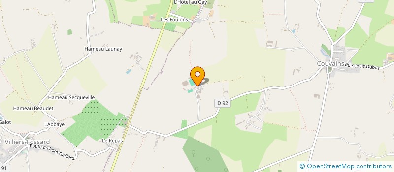 localisation de l'entreprise SCI SEMILLY  COUVAINS