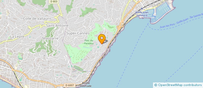 localisation de l'entreprise SCI SEMM à VALLAURIS