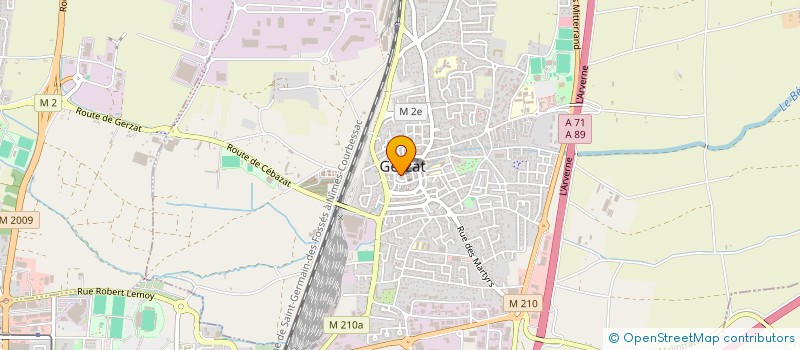 localisation de l'entreprise SCI SEMONSAT  GERZAT