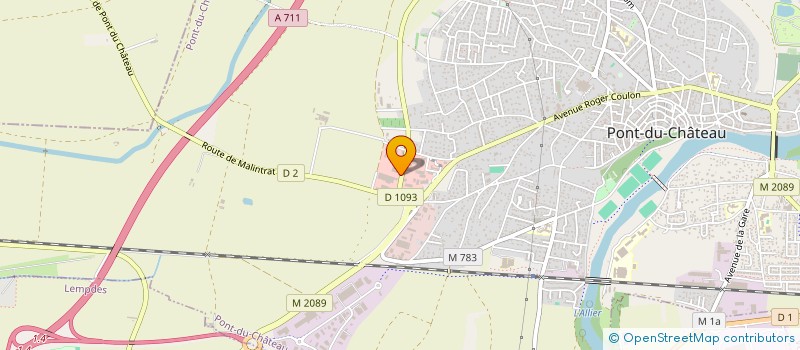 localisation de l'entreprise SCI SEMONSAT JFS  PONT-DU-CHATEAU