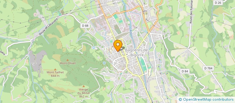 localisation de l'entreprise SCI SEMPASTOUS  BAGNERES-DE-BIGORRE