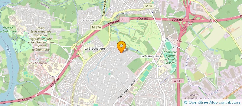 localisation de l'entreprise SCI SEMPERVIRENS  CARQUEFOU