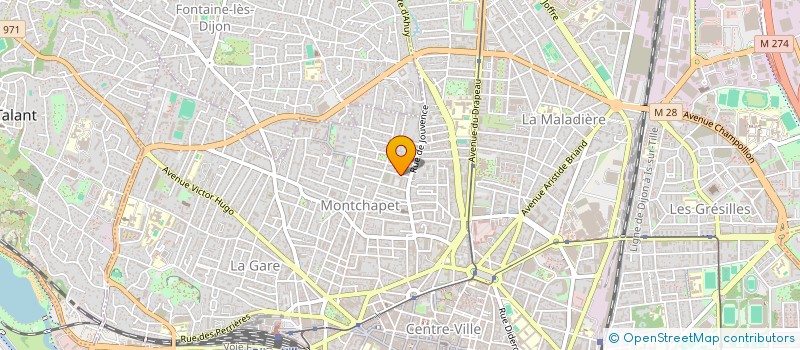 localisation de l'entreprise SCI SEMUR 12 à DIJON