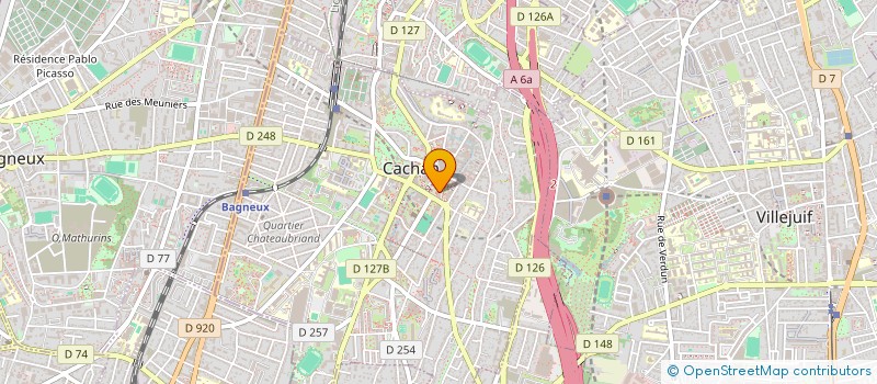 localisation de l'entreprise SCI SEMUR SIMON  CACHAN