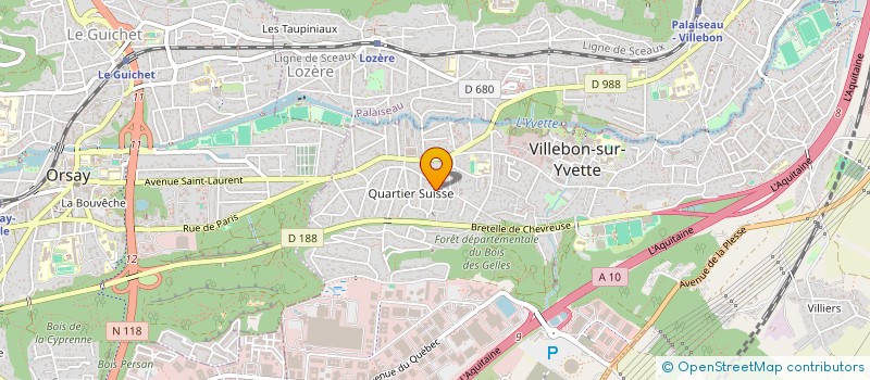 localisation de l'entreprise SCI SEMY à VILLEBON-SUR-YVETTE