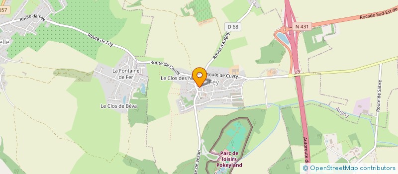 localisation de l'entreprise SCI SEMYLIEN  FEY