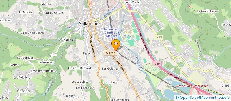localisation de l'entreprise SCI SEN VIET à SALLANCHES