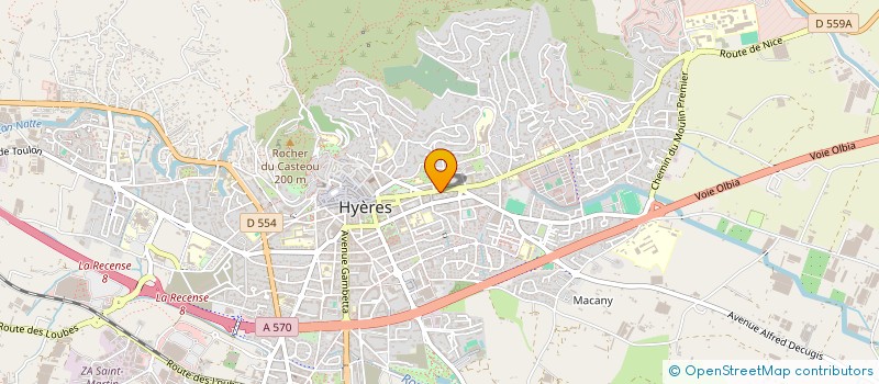localisation de l'entreprise SCI SENAL à HYERES