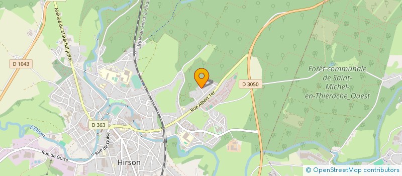 localisation de l'entreprise SCI SENAT  HIRSON