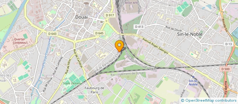 localisation de l'entreprise SCI SENAUX CHLP à DOUAI