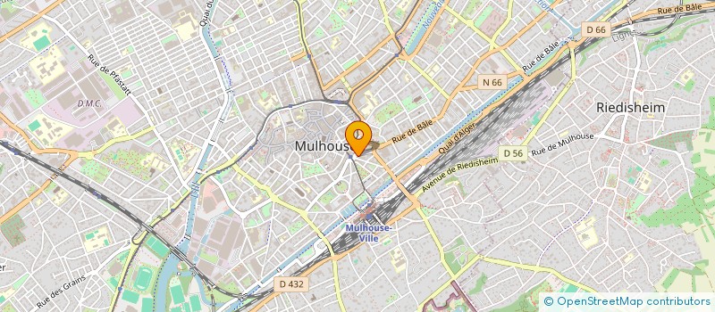 localisation de l'entreprise SCI SENBURA  MULHOUSE