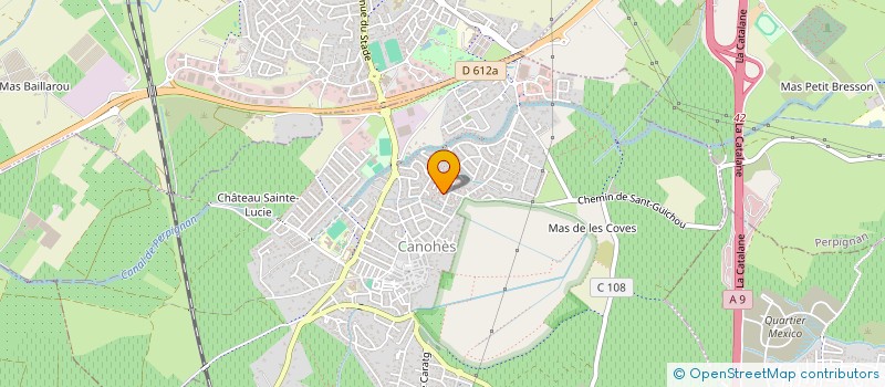 localisation de l'entreprise SCI SENDER  CANOHES