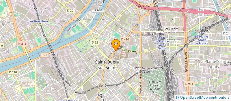localisation de l'entreprise SCI SENEM-SIBEL 93 à SAINT-OUEN-SUR-SEINE