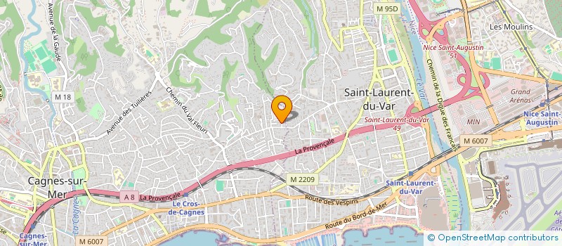 localisation de l'entreprise SCI SENG THONG à CAGNES-SUR-MER