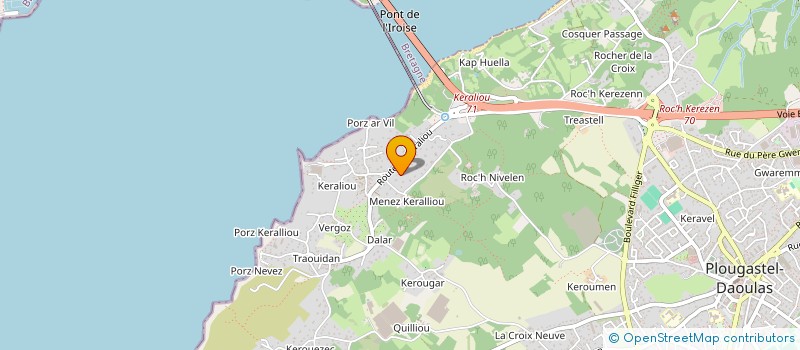 localisation de l'entreprise SCI SENIMAT  PLOUGASTEL-DAOULAS