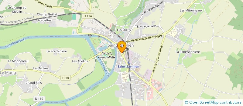 localisation de l'entreprise SCI SENNABAC  SAINT-SAVINIEN