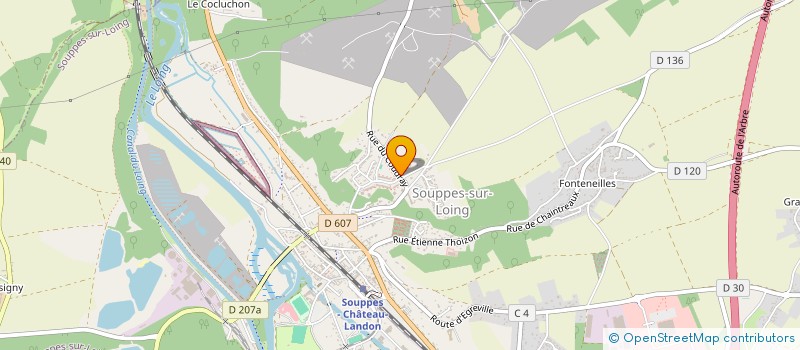 localisation de l'entreprise SCI SENOG  SOUPPES-SUR-LOING