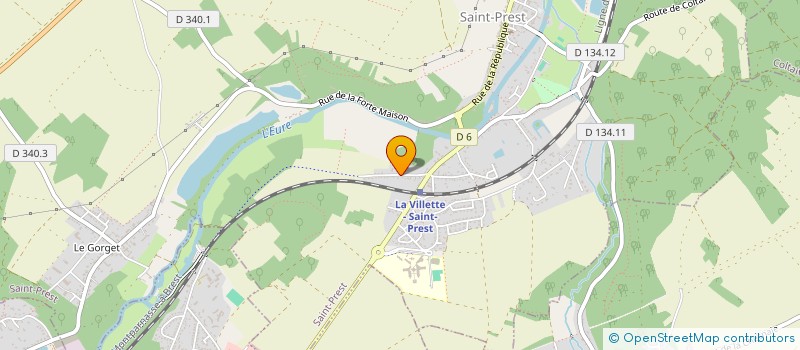 localisation de l'entreprise SCI SENONCHES IMMO à SAINT-PREST