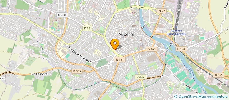 localisation de l'entreprise SCI SENS PONT NEUF à AUXERRE
