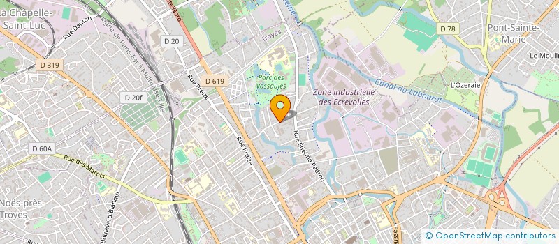 localisation de l'entreprise SCI SENSE 50 à TROYES