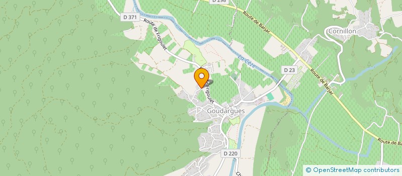 localisation de l'entreprise SCI SENSIM  GOUDARGUES