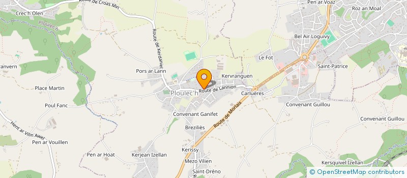 localisation de l'entreprise SCI SENT GUIREG  ROSPEZ