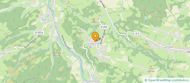 localisation de l'entreprise SCI SENTAGNE  LAYRISSE