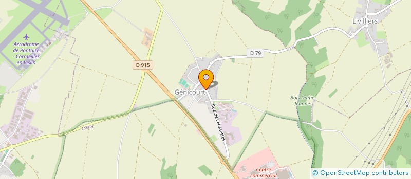 localisation de l'entreprise SCI SENTE DE LA PROCESSION  GENICOURT