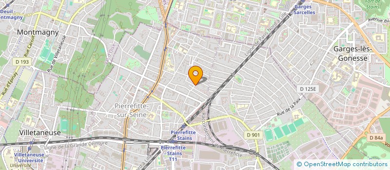 localisation de l'entreprise SCI SENTE VERTE à PIERREFITTE SUR SEINE
