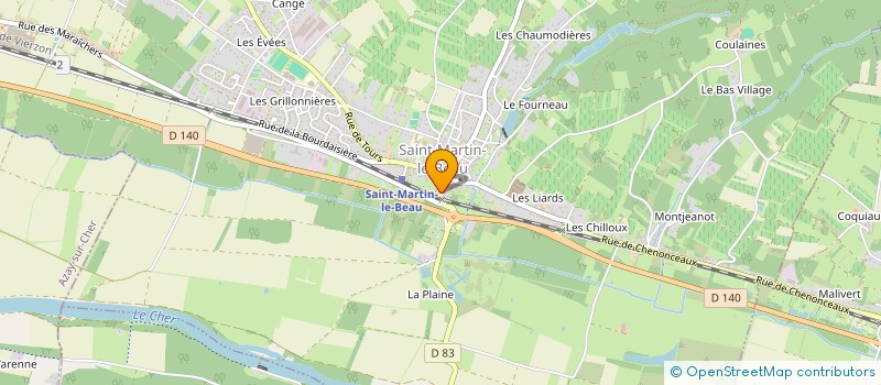 localisation de l'entreprise SCI SENTENAC  SAINT-MARTIN-LE-BEAU