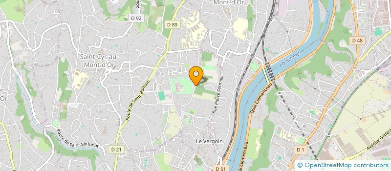 localisation de l'entreprise SCI SENTEURS  SAINT-CYR-AU-MONT-D'OR