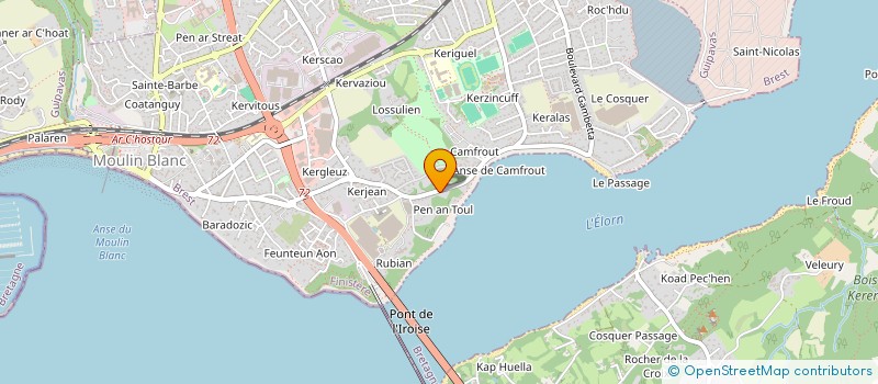 localisation de l'entreprise SCI SENTIER COTIER  LE RELECQ-KERHUON