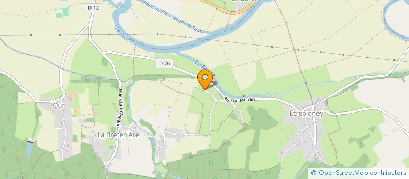 localisation de l'entreprise SCI SENTIER DU LOUP  ETREPIGNEY