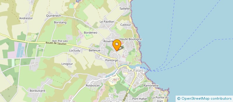 localisation de l'entreprise SCI SENTIERS BELLILOIS  LE PALAIS