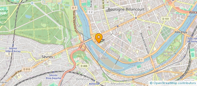 localisation de l'entreprise SCI SEP à BOULOGNE-BILLANCOURT