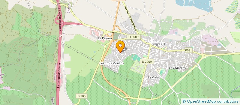 localisation de l'entreprise SCI SEPHA  SIGEAN