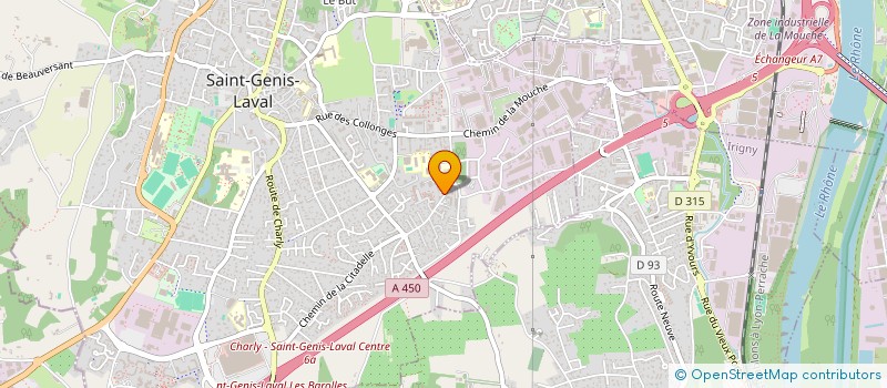 localisation de l'entreprise SCI SEPHAYO  SAINT-GENIS-LAVAL