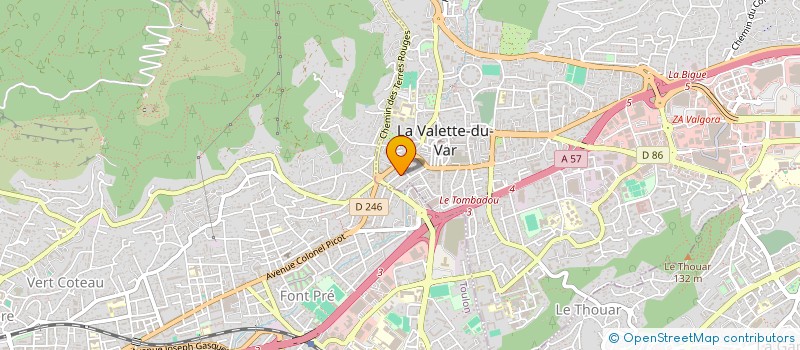 localisation de l'entreprise SCI SEPIA à LA VALETTE-DU-VAR