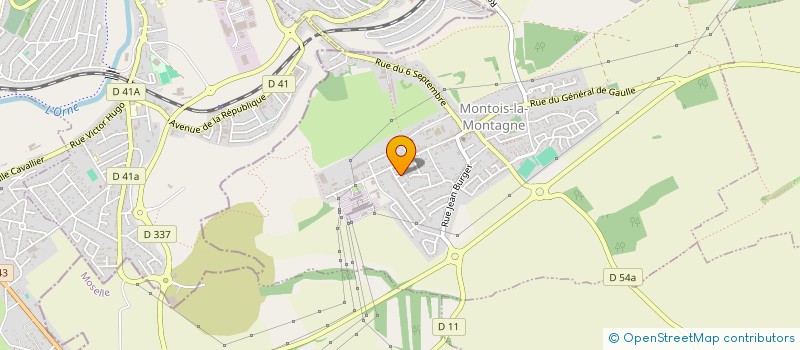 localisation de l'entreprise SCI SEPIA  MONTOIS-LA-MONTAGNE