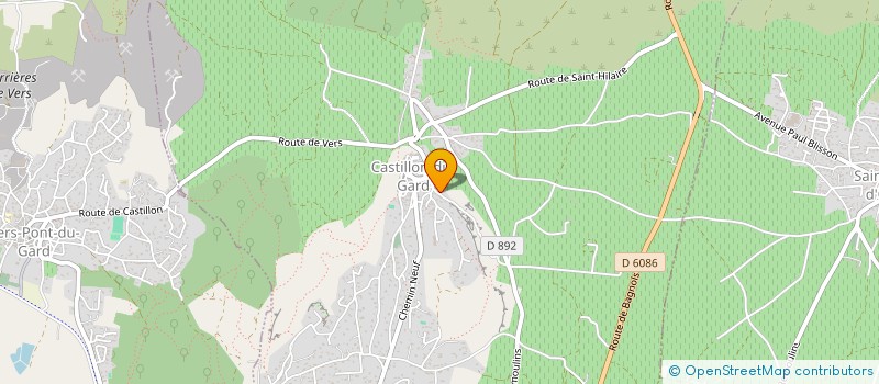 localisation de l'entreprise SCI SEPT DE COEUR  CASTILLON-DU-GARD