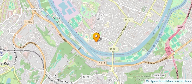 localisation de l'entreprise SCI SEPTANOUS  CROISSY-SUR-SEINE