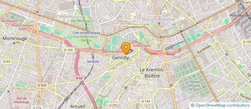 localisation de l'entreprise SCI SEPTEMBRE  GENTILLY