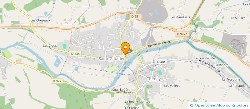 localisation de l'entreprise SCI SEPTFONS-GAUTIER à SAINT-GAULTIER